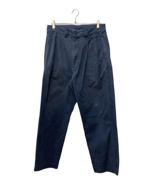 is-ness（イズネス）is-ness (イズネス) WIDE CHINO PANTS ネイビー サイズ:Lの古着・服飾アイテム