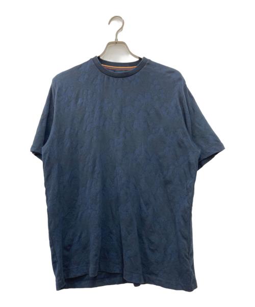PAUL SMITH（ポールスミス）Paul Smith (ポールスミス) ジャガードTシャツ ネイビー サイズ:Lの古着・服飾アイテム