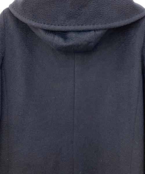 MaxMara（マックスマーラ）MaxMara (マックスマーラ) キャメルウールフーデッドコート ネイビー サイズ:Sの古着・服飾アイテム