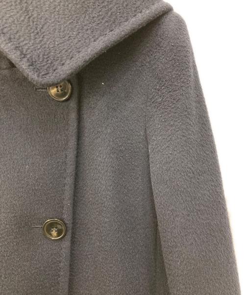 MaxMara（マックスマーラ）MaxMara (マックスマーラ) キャメルウールフーデッドコート ネイビー サイズ:Sの古着・服飾アイテム