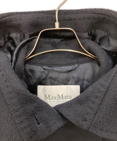 MaxMara（マックスマーラ）MaxMara (マックスマーラ) キャメルウールフーデッドコート ネイビー サイズ:Sの古着・服飾アイテム
