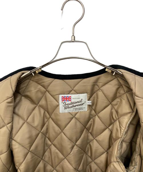 Traditional Weatherwear（トラディショナルウェザーウェア）Traditional Weatherwear (トラディショナルウェザーウェア) キルティングコート ブラック サイズ:34の古着・服飾アイテム