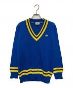 IZOD LACOSTEアイゾッド ラコステ）の古着「Vネックニット」｜ブルー