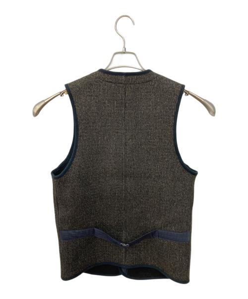 BROWN'S BEACH JACKET（ブラウンズビーチジャケット）BROWN'S BEACH JACKET (ブラウンズビーチジャケット) ローネックベスト グレー サイズ:SIZE36の古着・服飾アイテム