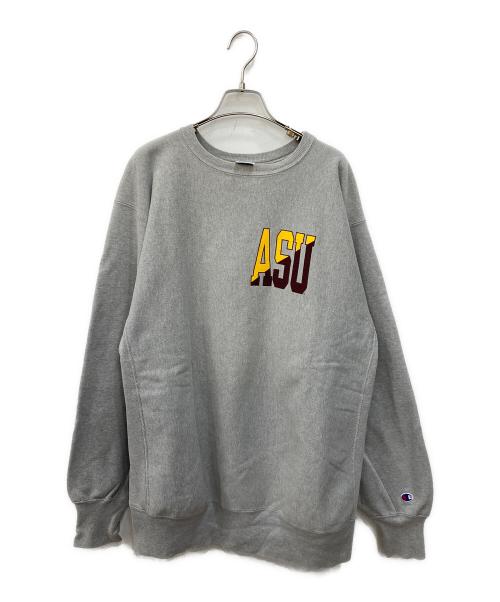 Champion REVERSE WEAVE（チャンピオン リバース ウィーブ）Champion REVERSE WEAVE (チャンピオン リバース ウィーブ) 90’s ASU クルーネックスウェット グレー サイズ:XXLの古着・服飾アイテム