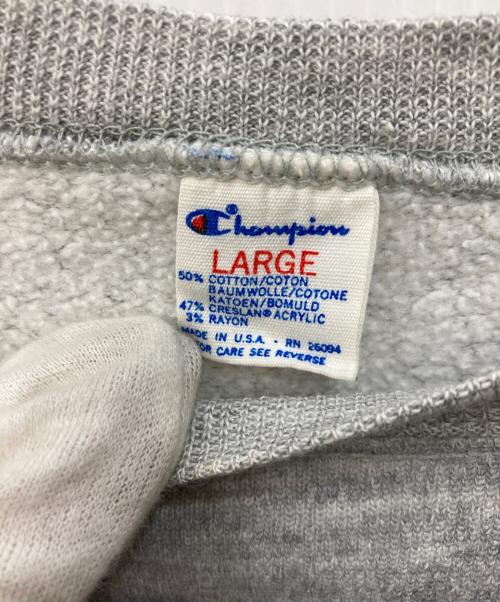 Champion（チャンピオン）Champion (チャンピオン) 80’s ラグランスウェット グレー サイズ:Lの古着・服飾アイテム