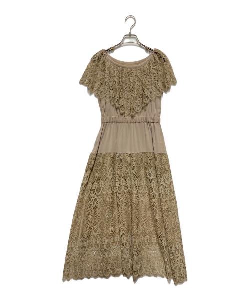 Diagram（ダイアグラム）Diagram (ダイアグラム) レースワンピース ベージュ サイズ:Sの古着・服飾アイテム