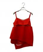 sacaiサカイ）の古着「WOOL MELTON CAMISOLE」｜レッド