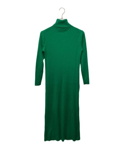 THREE DOTS（スリードッツ）THREE DOTS (スリードッツ) Wool outfit aline long dress グリーン サイズ:Ｓの古着・服飾アイテム