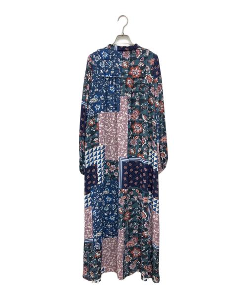 GRACE CONTINENTAL（（グレースコンチネンタル）GRACE CONTINENTAL (グレースコンチネンタル) サラサパッチカフタンワンピース ブルー サイズ:SIZE 36の古着・服飾アイテム