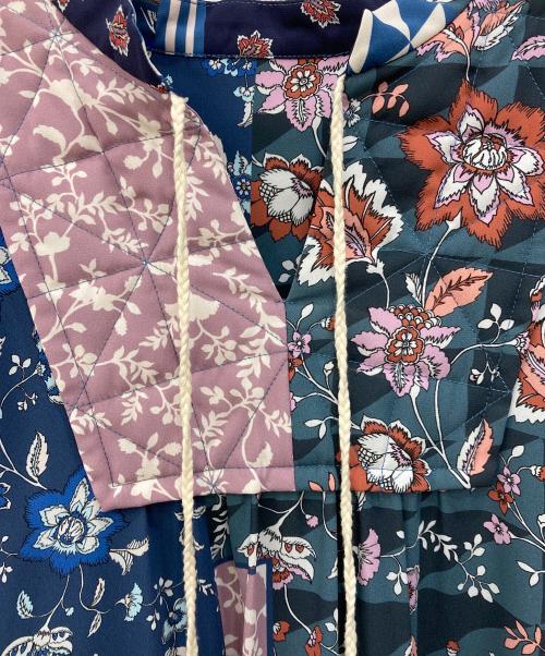 GRACE CONTINENTAL（（グレースコンチネンタル）GRACE CONTINENTAL (グレースコンチネンタル) サラサパッチカフタンワンピース ブルー サイズ:SIZE 36の古着・服飾アイテム