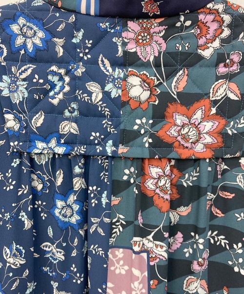 GRACE CONTINENTAL（（グレースコンチネンタル）GRACE CONTINENTAL (グレースコンチネンタル) サラサパッチカフタンワンピース ブルー サイズ:SIZE 36の古着・服飾アイテム