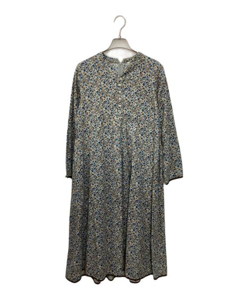 GRANDMA MAMA DAUGHTER（グランマママドーター）GRANDMA MAMA DAUGHTER (グランマママドーター) ペイズリーワンピース ブルー サイズ:Sの古着・服飾アイテム
