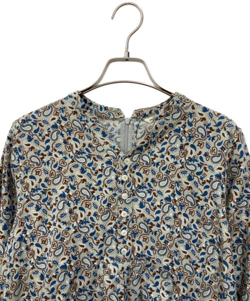 GRANDMA MAMA DAUGHTER（グランマママドーター）GRANDMA MAMA DAUGHTER (グランマママドーター) ペイズリーワンピース ブルー サイズ:Sの古着・服飾アイテム