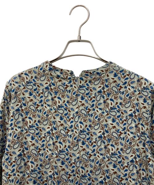 GRANDMA MAMA DAUGHTER（グランマママドーター）GRANDMA MAMA DAUGHTER (グランマママドーター) ペイズリーワンピース ブルー サイズ:Sの古着・服飾アイテム