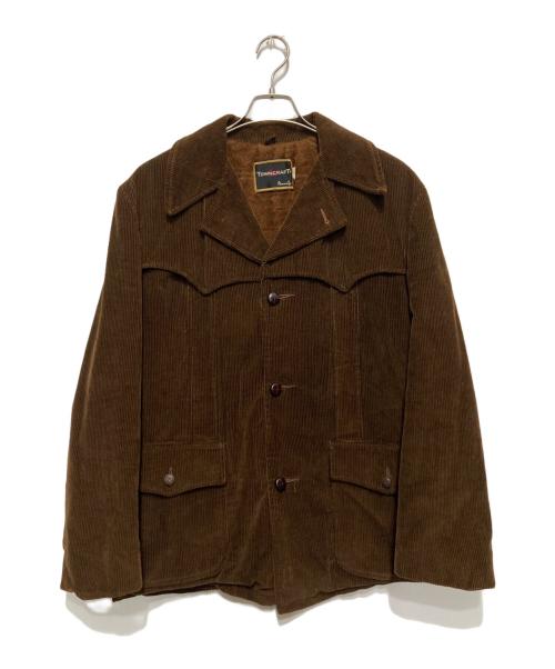 TOWN CRAFT（タウンクラフト）TOWN CRAFT (タウンクラフト) 70'sコーデュロイギャングコート ブラウン サイズ:Ⅿの古着・服飾アイテム