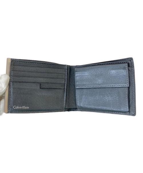 Calvin Klein（カルバンクライン）Calvin Klein (カルバンクライン) 2つ折り財布 ブラックの古着・服飾アイテム