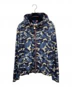 MONCLERモンクレール）の古着「NATH カモフラ柄ナイロンジャケット」｜ブルー
