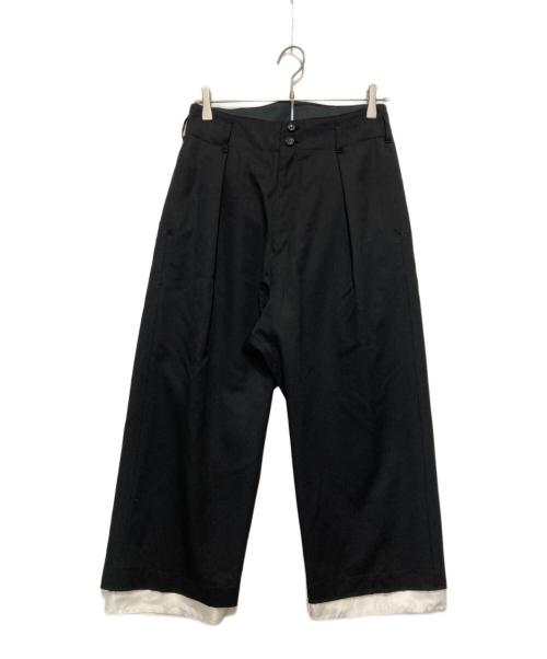 sulvam（サルバム）sulvam (サルバム) Classic Pants ブラック サイズ:Sの古着・服飾アイテム