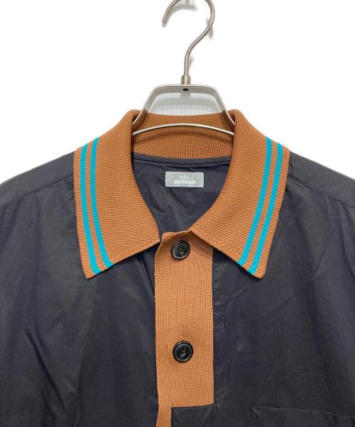 kolor/BEACON（カラービーコン）kolor/BEACON (カラービーコン) Nyストレッチタフタシャツ ブラック サイズ:SIZE 11の古着・服飾アイテム