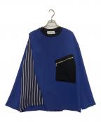 CULLNIクルニ）の古着「ドッキングプルオーバー」｜ブルー
