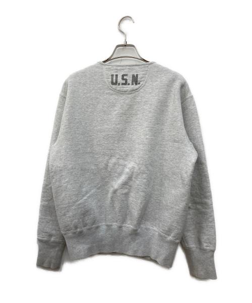 THE REAL McCOY'S（ザ・リアルマッコイズ）THE REAL McCOY'S (ザ・リアルマッコイズ) U.S.N. スウェット カーディガン グレー サイズ:36の古着・服飾アイテム