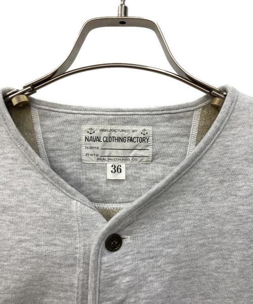 THE REAL McCOY'S（ザ・リアルマッコイズ）THE REAL McCOY'S (ザ・リアルマッコイズ) U.S.N. スウェット カーディガン グレー サイズ:36の古着・服飾アイテム