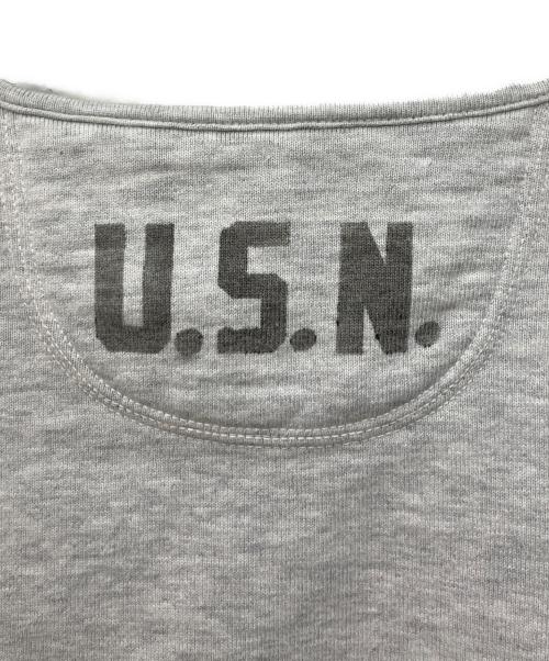 THE REAL McCOY'S（ザ・リアルマッコイズ）THE REAL McCOY'S (ザ・リアルマッコイズ) U.S.N. スウェット カーディガン グレー サイズ:36の古着・服飾アイテム