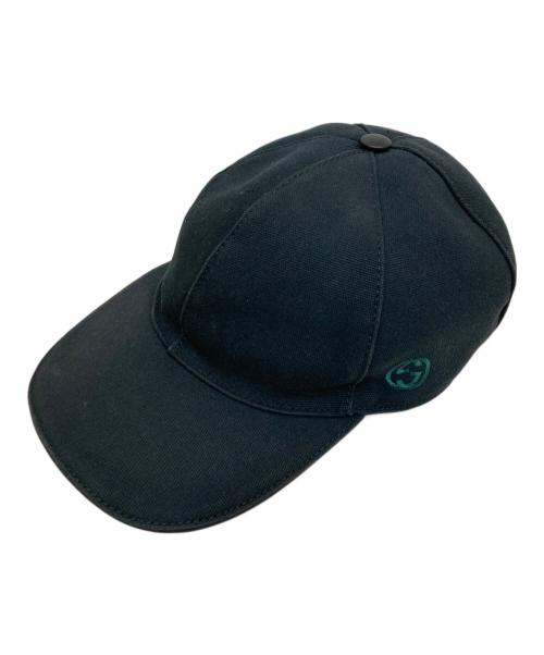 GUCCI（グッチ）GUCCI (グッチ) キャップ ブラックの古着・服飾アイテム