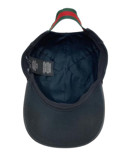 GUCCI（グッチ）GUCCI (グッチ) キャップ ブラックの古着・服飾アイテム