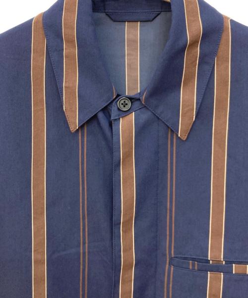 PAUL SMITH（ポールスミス）PAUL SMITH (ポールスミス) ストライプシャツジャケット ネイビー サイズ:Sの古着・服飾アイテム