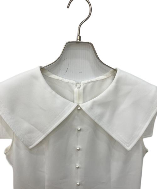 Rene（ルネ）Rene (ルネ) ビッグカラーブラウス ホワイト サイズ:SIZE34の古着・服飾アイテム