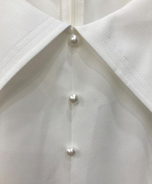 Rene（ルネ）Rene (ルネ) ビッグカラーブラウス ホワイト サイズ:SIZE34の古着・服飾アイテム