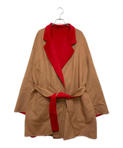 6(ROKU) BEAUTY&YOUTH（ロク ビューティーアンドユース）6(ROKU) BEAUTY&YOUTH (ロク ビューティーアンドユース) リバーシブルコート ブラウン×レッド サイズ:Mの古着・服飾アイテム