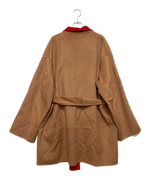 6(ROKU) BEAUTY&YOUTH（ロク ビューティーアンドユース）6(ROKU) BEAUTY&YOUTH (ロク ビューティーアンドユース) リバーシブルコート ブラウン×レッド サイズ:Mの古着・服飾アイテム