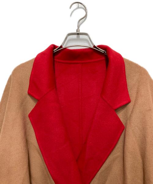 6(ROKU) BEAUTY&YOUTH（ロク ビューティーアンドユース）6(ROKU) BEAUTY&YOUTH (ロク ビューティーアンドユース) リバーシブルコート ブラウン×レッド サイズ:Mの古着・服飾アイテム