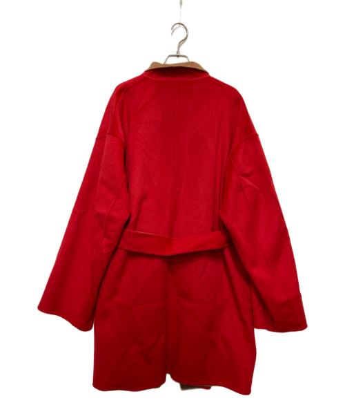 6(ROKU) BEAUTY&YOUTH（ロク ビューティーアンドユース）6(ROKU) BEAUTY&YOUTH (ロク ビューティーアンドユース) リバーシブルコート ブラウン×レッド サイズ:Mの古着・服飾アイテム