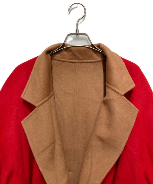 6(ROKU) BEAUTY&YOUTH（ロク ビューティーアンドユース）6(ROKU) BEAUTY&YOUTH (ロク ビューティーアンドユース) リバーシブルコート ブラウン×レッド サイズ:Mの古着・服飾アイテム