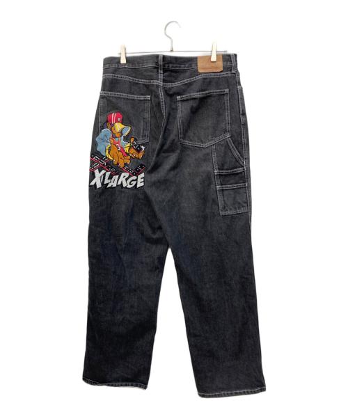 X-LARGE（エクストララージ）X-LARGE (エクストララージ) GOING FOR BROKE PAINTER DENIM PANTS グレー サイズ:36の古着・服飾アイテム