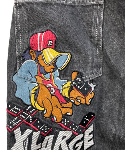 X-LARGE（エクストララージ）X-LARGE (エクストララージ) GOING FOR BROKE PAINTER DENIM PANTS グレー サイズ:36の古着・服飾アイテム