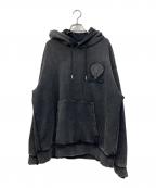 A'gemエージェム）の古着「ダメージ加工パーカー」｜グレー