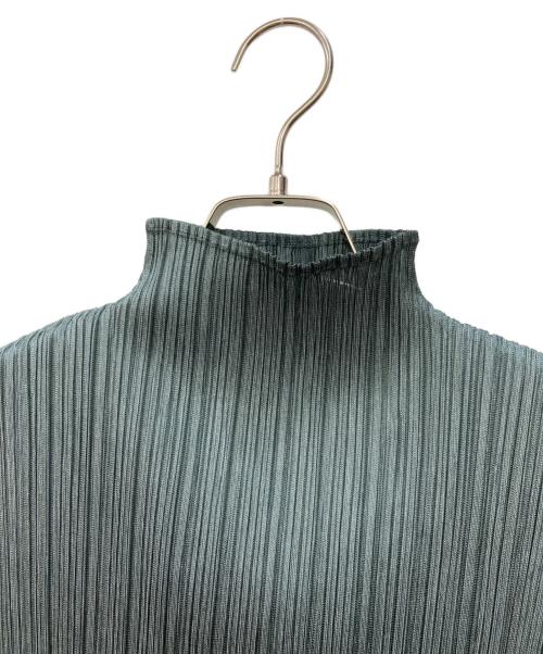 PLEATS PLEASE（プリーツプリーズ）PLEATS PLEASE (プリーツプリーズ) プリーツノースリーブブラウス ブルー サイズ:3の古着・服飾アイテム