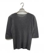 PLEATS PLEASEプリーツプリーズ）の古着「細プリーツTシャツ」｜グレー