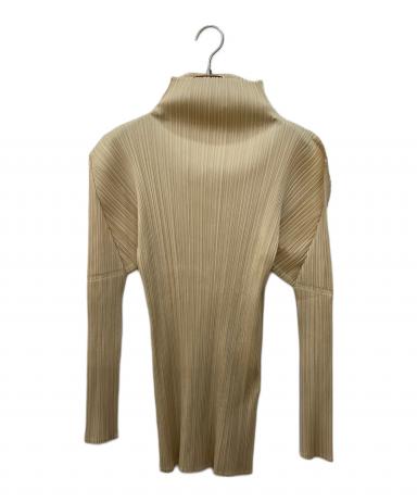 プリーツプリーズ 長袖Tシャツ カットソー プリーツ加工 ボトルネック PP04-JK604 レディース SIZE 3 (L) PLEATS PLEASE 中古・古着通販】PLEATS PLEASE (プリーツプリーズ) ボトルネック
