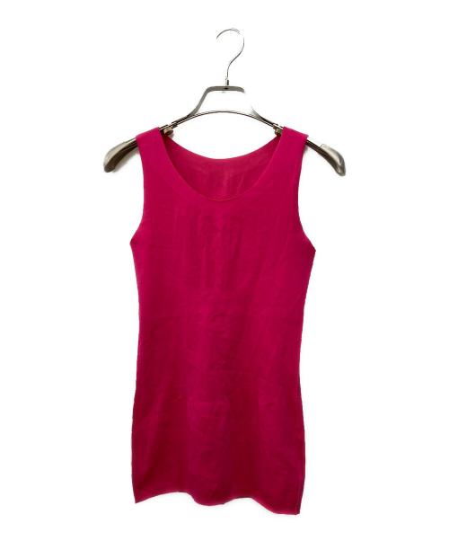 me ISSEY MIYAKE（ミーイッセイ ミヤケ）me ISSEY MIYAKE (ミーイッセイ ミヤケ) タンクトップ ピンク サイズ:不明の古着・服飾アイテム