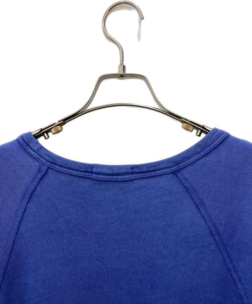 POLO RALPH LAUREN（ポロ・ラルフローレン）POLO RALPH LAUREN (ポロ・ラルフローレン) ワンポイント刺繍カットソー ブルー サイズ:Mの古着・服飾アイテム