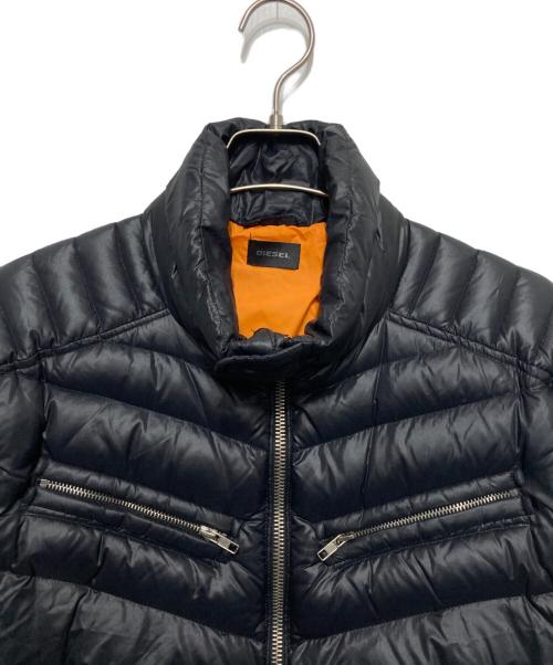 DIESEL（ディーゼル）DIESEL (ディーゼル) ライダースダウンジャケット ブラック サイズ:XLの古着・服飾アイテム
