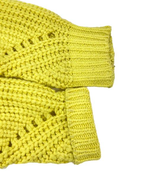 ARMANI EXCHANGE（アルマーニ エクスチェンジ）ARMANI EXCHANGE (アルマーニ エクスチェンジ) ケーブルニット イエロー サイズ:Sの古着・服飾アイテム