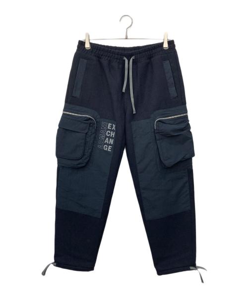 ARMANI EXCHANGE（アルマーニ エクスチェンジ）ARMANI EXCHANGE (アルマーニ エクスチェンジ) ウールカーゴパンツ ネイビー サイズ:SIZE 30の古着・服飾アイテム