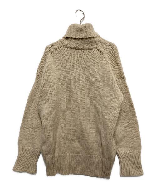 GALERIE VIE（ギャルリーヴィー）GALERIE VIE (ギャルリーヴィー) ファインウール ハイネックプルオーバー ベージュ サイズ:Sの古着・服飾アイテム